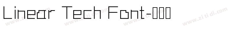 Linear Tech Font字体转换